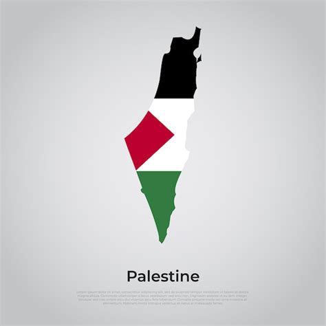 Imagen Vectorial De La Bandera Palestina Palestina Mapa Bandera Vector