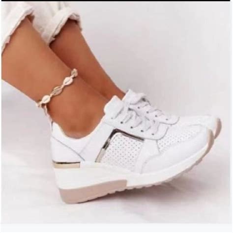 Basket Compensee Femme Baskets Femme Compens S Chic De Cach Talon