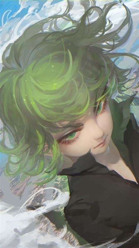 A Digital Painting Of A Woman With Green Hair And Black Dress In The Water