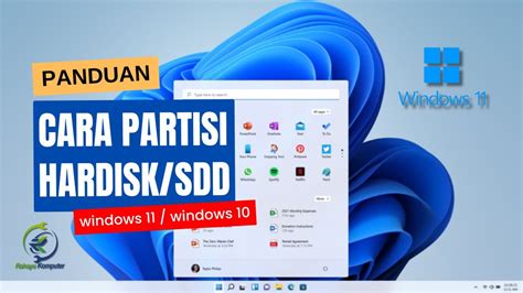 Cara Partisi Hardisk Windows 11 Atau Windows 10 Youtube