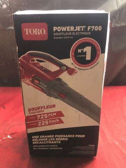 TORO PowerJet F700 Blower - Sierra Auction Management Inc