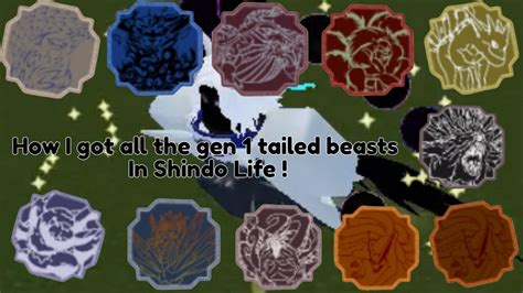 Shindo Life How I Got All The Gen Tailed Beasts Youtube