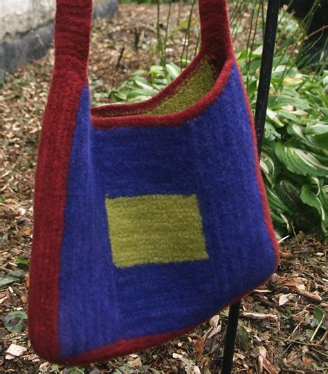 Color Block Bag Pattern By Katie Nagorney And Ann Swanson Bags Bag Pattern Felt Bag