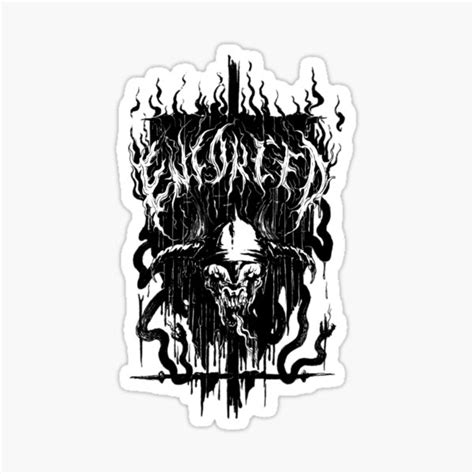 Merch Art Enforced Band Covers Sticker For Sale By Borrisdesign