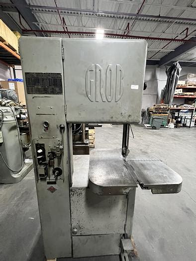 Used Grob Model Ns 18 Vertical Band Saw For Sale In Worcester Mass