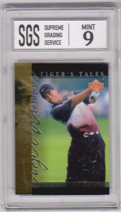 At Auction Graded Mint Tiger Woods Upper Deck Tiger S Tales