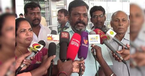 காவிரி செயல் திட்ட அறிக்கை தமிழக மக்களுக்கு பெரும் அதிர்ச்சி திருமாவளவன்