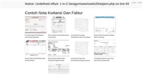 Contoh Nota Kwitansi Dan Faktur