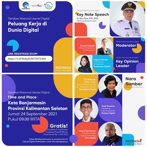 Ikuti Webinar Literasi Digital Indonesia Makin Cakap Digital