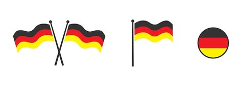 Premium Vector | Flag of germany waving flag of