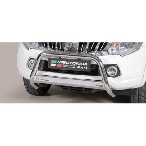 Misutonida Bull Bar Ø63mm inox srebrni za Mitsubishi L200 Club Cab 2015