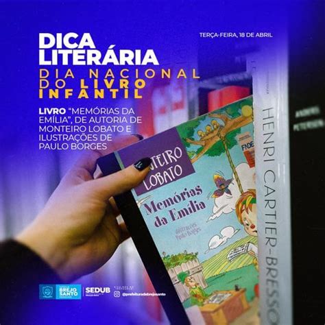 Dica Liter Ria Dia Nacional Do Livro Infantil Brejo Santo Governo