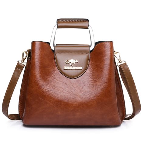 Bolso De Cuero Para Mujer Bolsa Moda Lujo Hombro Mano Cartera Bandolera