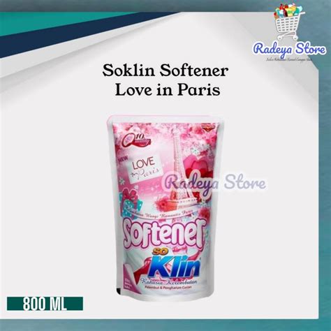 Softener Soklin Love In Paris Pink Pouch Ml Lazada Indonesia