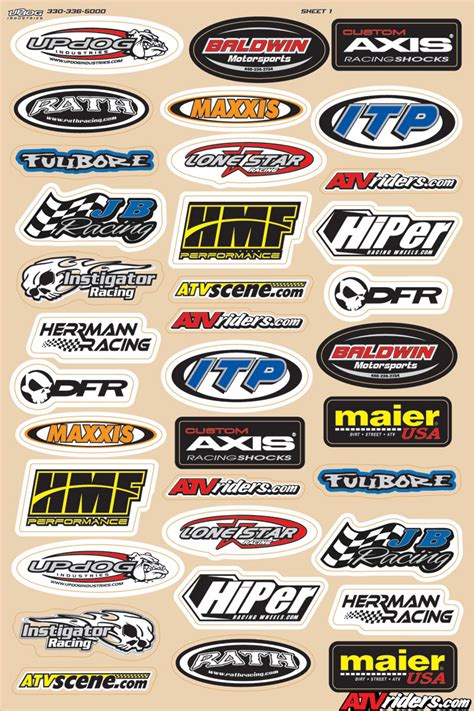 Updog Industries Introduces New Atv Logo Sticker Sheets
