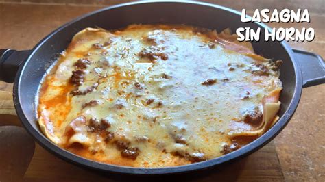 LASAÑA CON SALSA BECHAMEL EN SARTEN SIN HORNO Receta facil y rapida