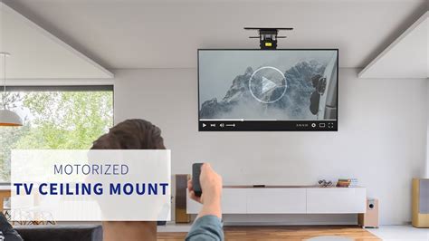 MOUNT E FD85 Electric Flip Down Ceiling Mount For 40 To 85 TVs By