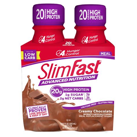 Slimfast Advanced Nutrition High Protein Ready To Drink Meal Replacement Shakes Creamy