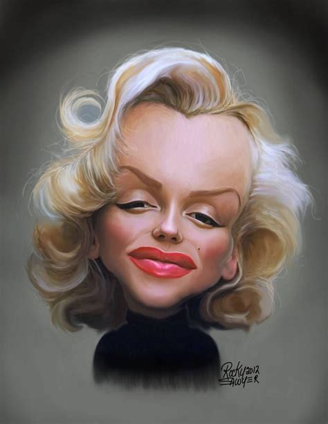 Marilyn Monroe By RockySawyer189 On DeviantArt Funny Caricatures