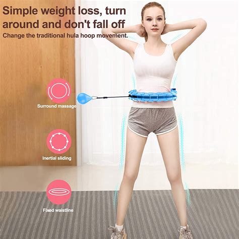 Knots Adjustable Exercise Weighted Hula Hoop Smart Detachable