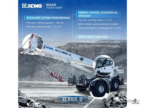 New 2024 Xcmg XCR100 U Rough Terrain Cranes In MADDINGTON WA