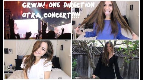 Grwm One Direction Otra Concert Hair Makeup And Outfit Youtube