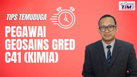 Tips Temuduga Pegawai Geosains Gred C41 Kimia YouTube