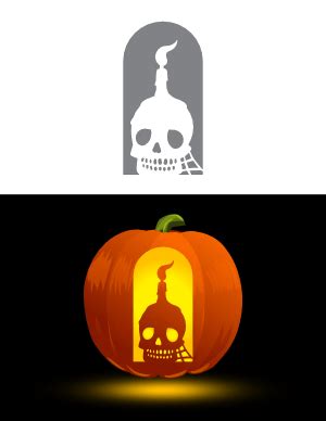 Free Printable Skull Pumpkin Stencils Page