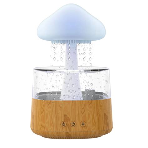 Nuvem De Chuva Umidificador 450ml Quarto Luz Da Noite Desktop Difusor