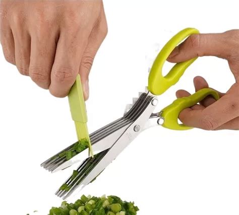 Tijeras De Cocina Con Hojas Para Picar Hierbas Y Verduras Cuotas