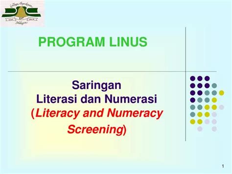 Ppt Saringan Literasi Dan Numerasi Literacy And Numeracy Screening