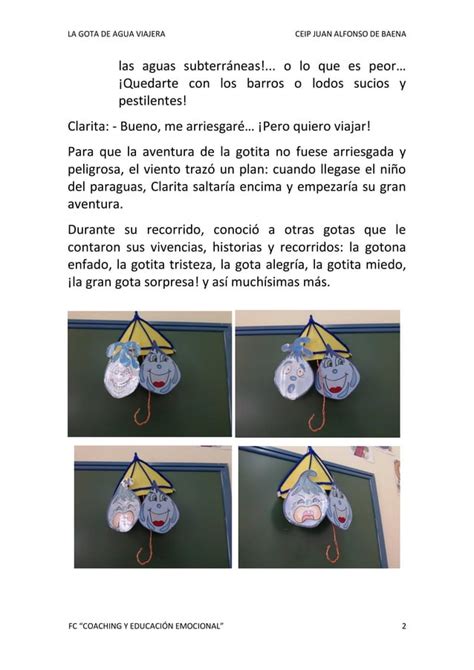 La Gota De Agua Viajera Pdf Hermoso Cuento Pdf