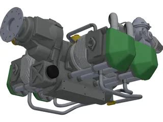 Rotax 912 Engine CAD Model 3DCADBrowser