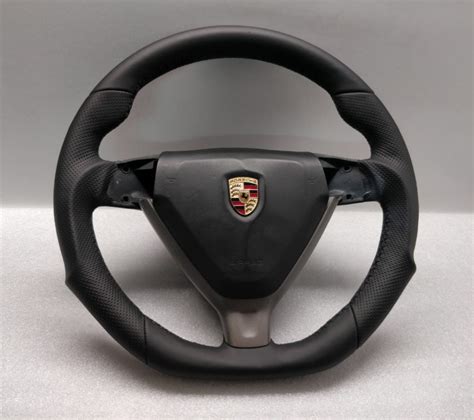 Porsche 987 997 Boxster Steering Wheel Leather Custom Flat Bottom 911