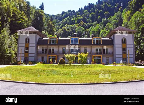 Thermal baths Saint Gervais, France, Haute Savoie Stock Photo - Alamy