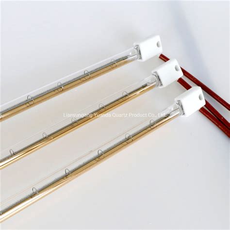 Half Gold Short Wave Halogen Infrared Heating Lamps China Infrared