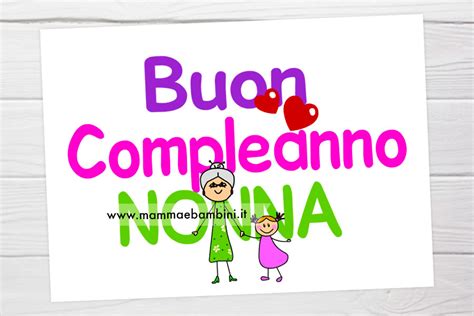 Buon Compleanno Nonna Mamma E Bambini