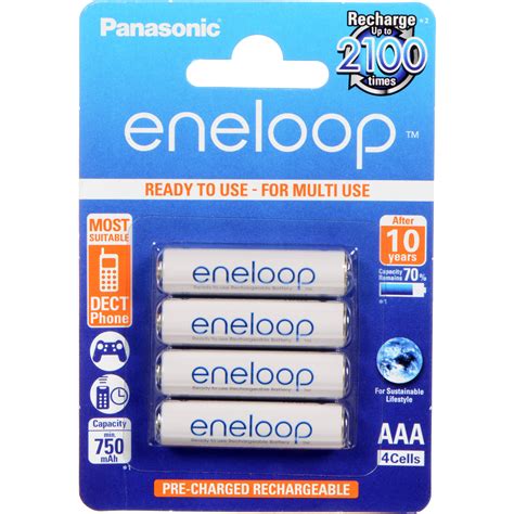 Panasonic Eneloop Aaa Rechargeable Ni Mh Batteries Bk Mcca Ba