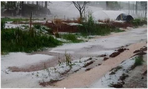 Vídeo Chuva De Granizo Deixa Estrada Branca Em Santa Catarina Metro