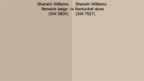 Sherwin Williams Renwick Beige Vs Nantucket Dune Side By Side Comparison