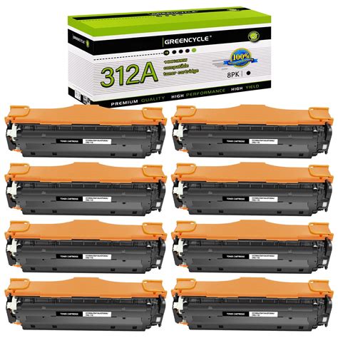 Greencycle Compatible Toner Cartridge Replacement For HP 312A CF380A To