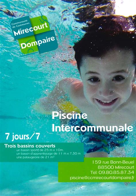 Piscine Intercommunale Communauté de Communes Mirecourt Dompaire