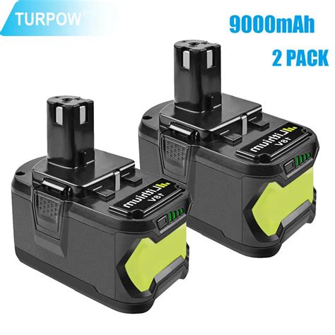 Turpow Replacement Power Tools Battery For Ryobi 18v 6000mah 9000mah