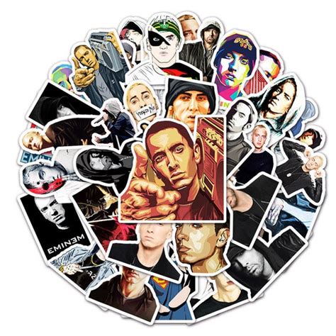 Eminem Assorted Stickers American Rapper Hip Hop Random Etsy