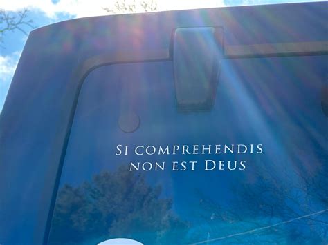 Si Comprehendis Non Est Deus Car Decal Etsy