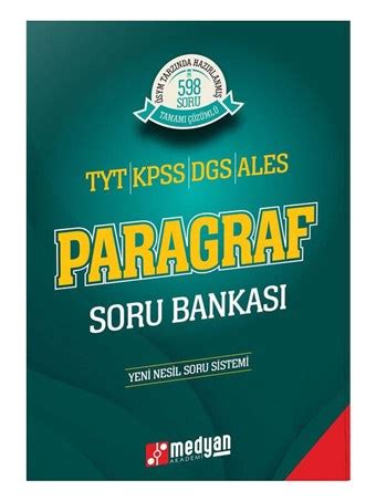 Medyan Yay Nlar Tyt Kpss Dgs Ales Paragraf Soru Bankas