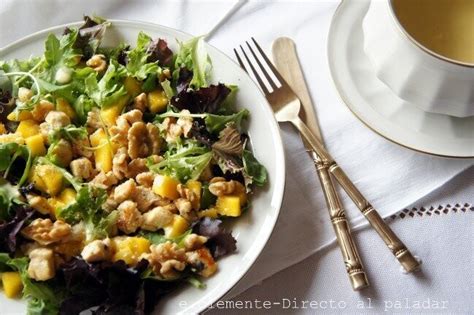 Ensalada De Pollo Y Mango Receta De Cocina F Cil Sencilla Y Deliciosa