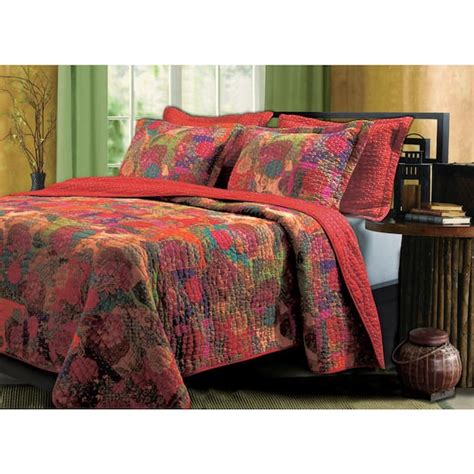 Greenland Home Fashions Jewel Quilt Set 3 Piece King Gl 1304wmsk The