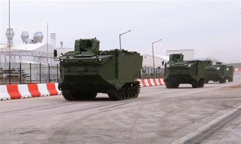 Turkish Navy receives new amphibious combat vehicles