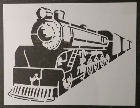 Train Locomotive Steam Engine Custom Stencil Fast Free Shipping My Custom Stencils